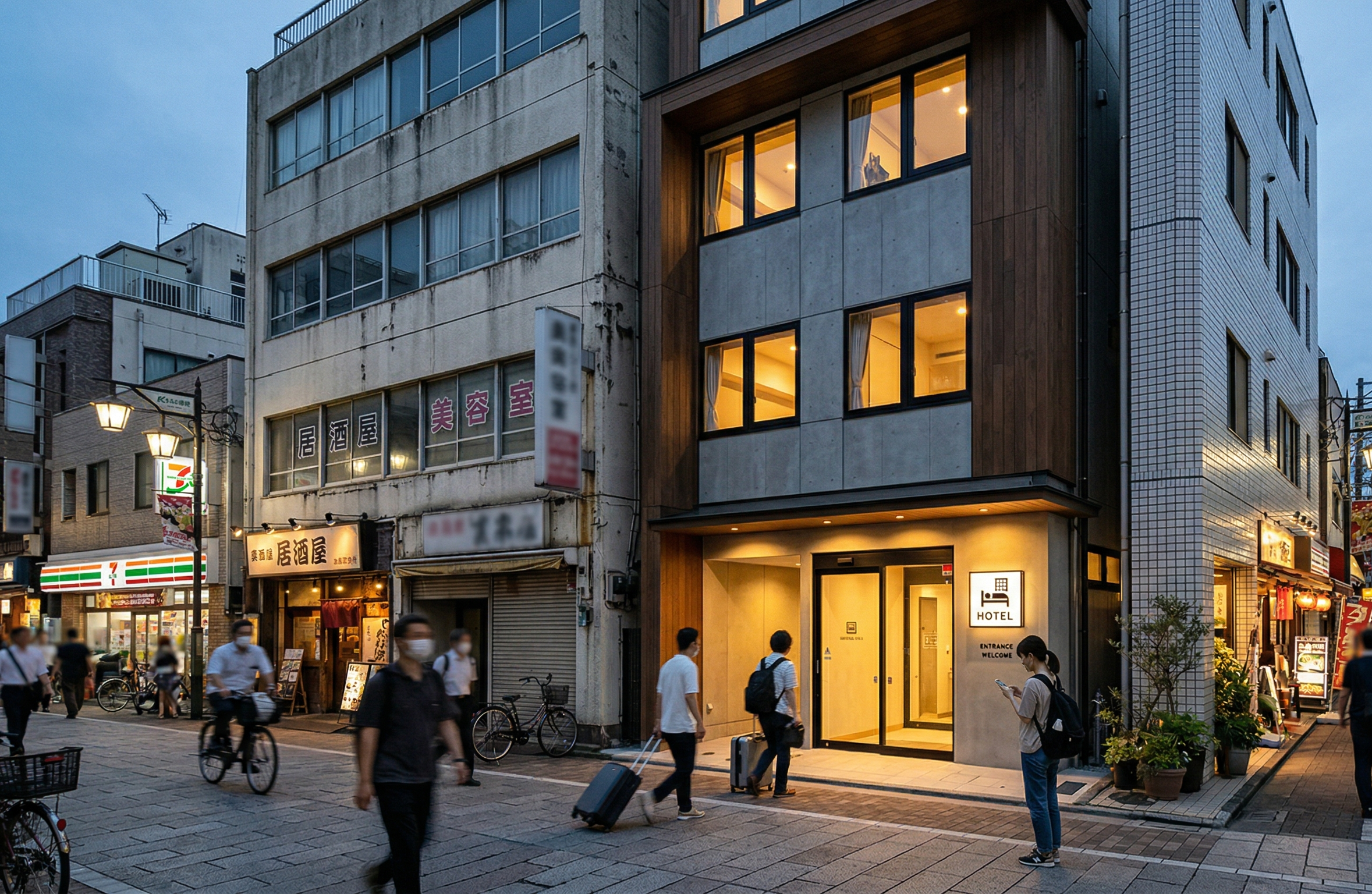駅徒歩圏の宿泊施設